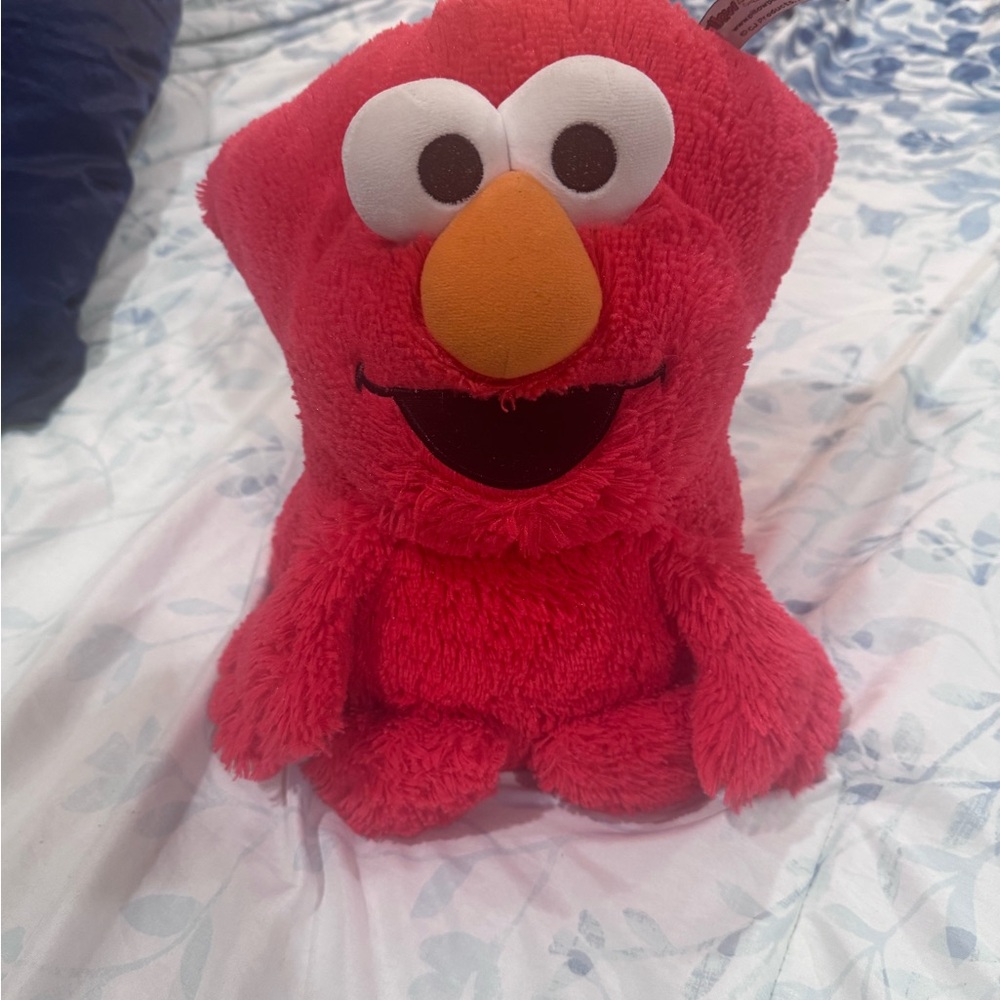 Elmo pillow pet Red Plush Toy converts from comfy pillow